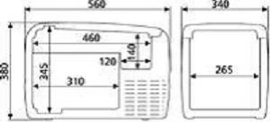 Refrigerator coolfreeze CDF-35