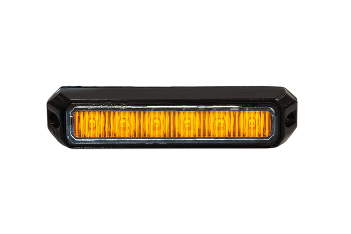 LED flitser "mini" oranje 6x3W LED - 850176HP-AM