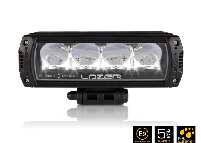 Lazer Triple R 750 LED headlight black with sidelight 9-32V