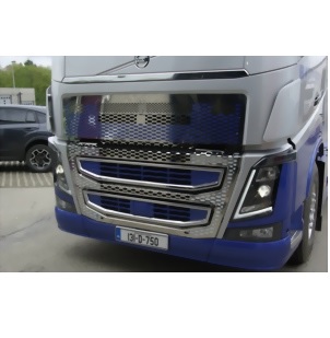 RVS grille (4-delig) Volvo FH4