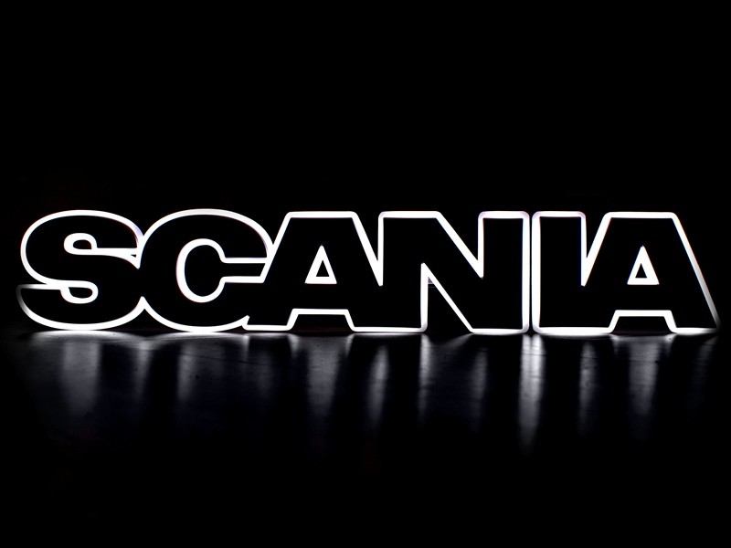 Scania LED lightbase for Scania (grill) logo "White"