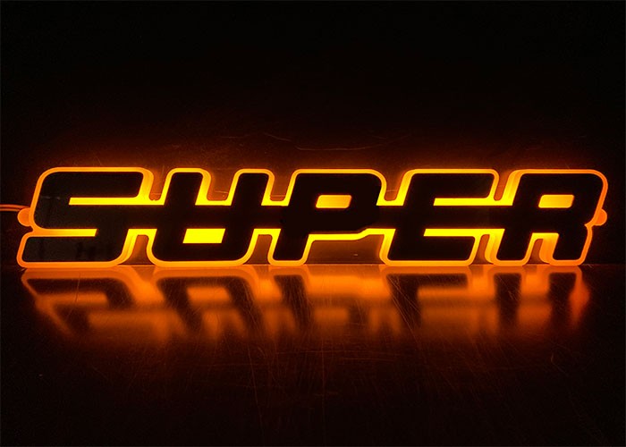 SUPER logo LED 24V "Amber"