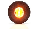 Side marker / tail light LED 12-24V amber diam.60 mm