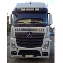 Sunvisor MB Actros MP5 Big/Giga Space with mirrors + Cut-outs for 4 x Hella 320FF