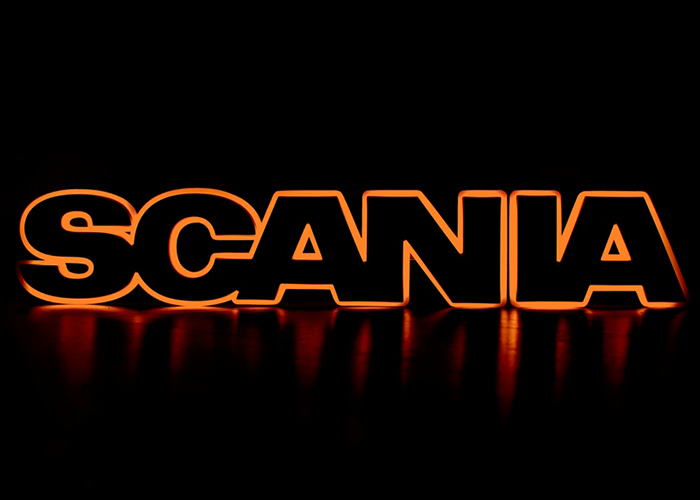 SCANIA letters LED - oranje