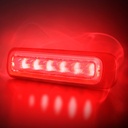 Dark Knight Strobe Light Red 6 LED Dark Lens 