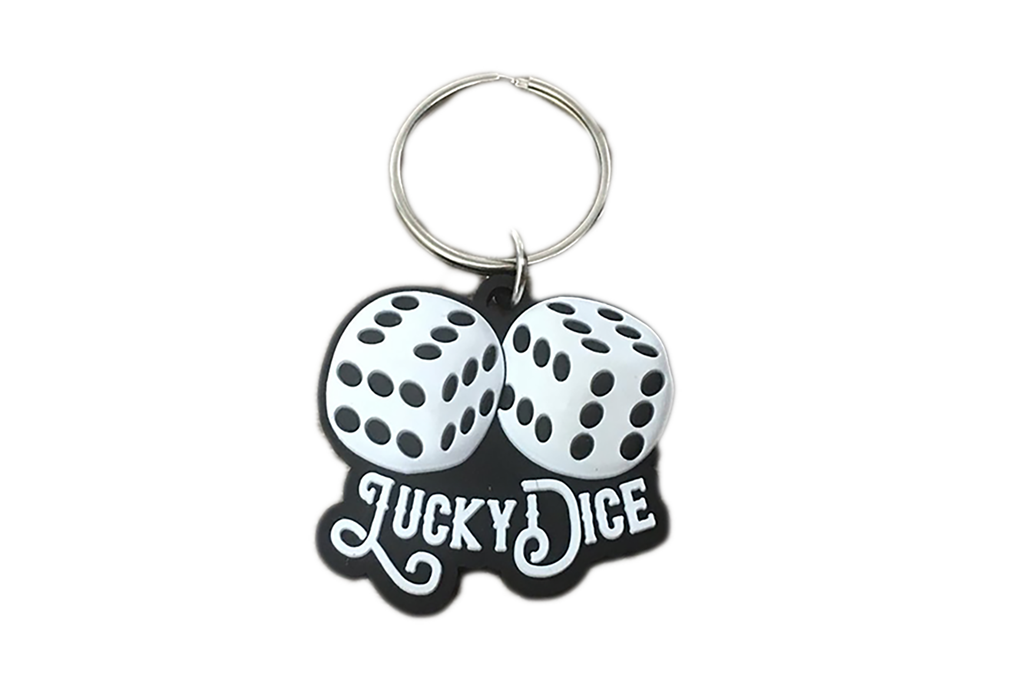 3D sleutelhanger Lucky Dice