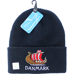 Beanie Danmark with viking ship