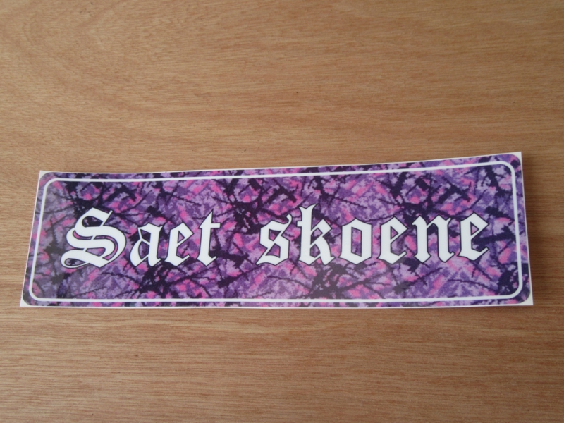 Sticker Saet Skoene Purple Plush