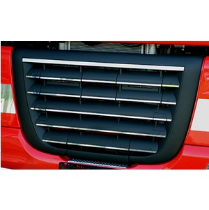 Stainless application under grille for DAF XF 105 for unpainted grill