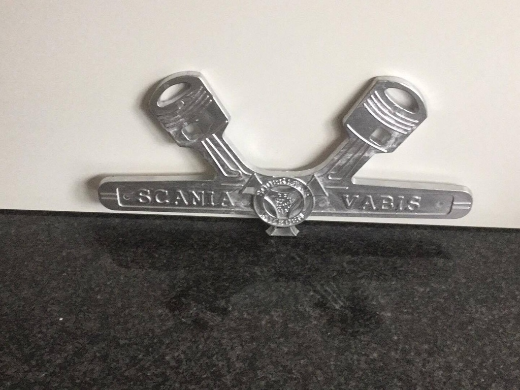 Logo Scania Vabis v8 Cast Iron