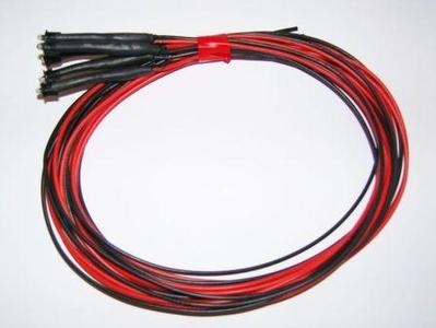 5 Black Built-in LED - red