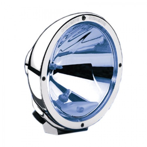 Hella Luminator Driving Light chrome blue with sidelight and clear glass