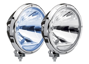 Hella Rallye 3003 chrome blauw