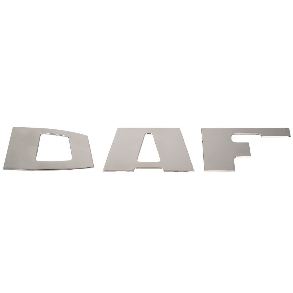 DAF stainless-steel letters