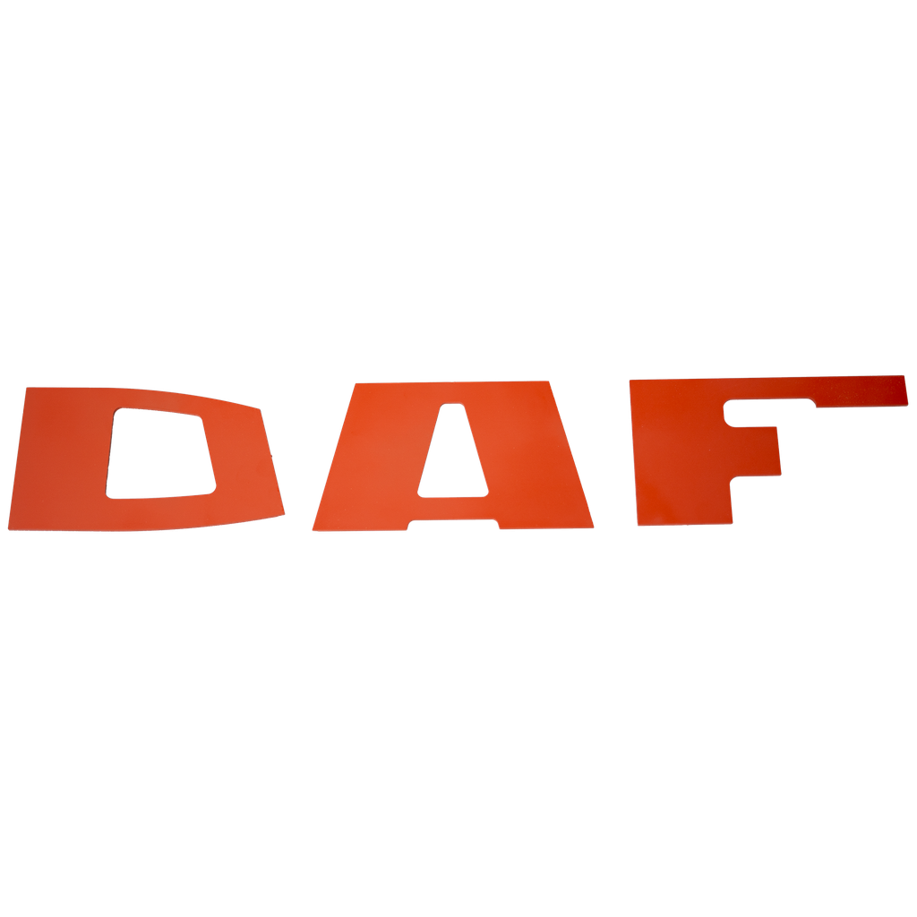 DAF stalen letters