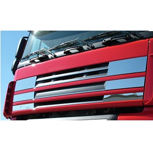 RVS applicatie boengrille voor DAF XF 105 voor ongespoten grill