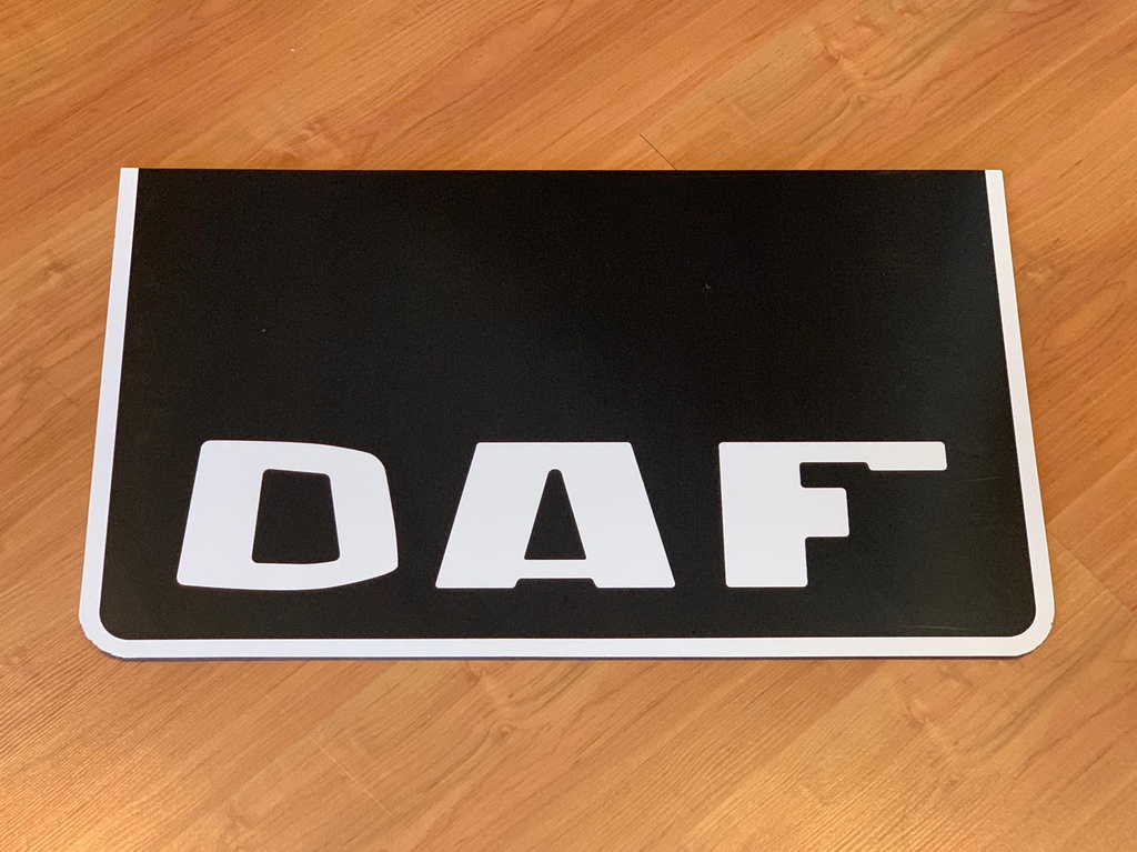 Mudflap with Old School DAF Logo | 60x35cm