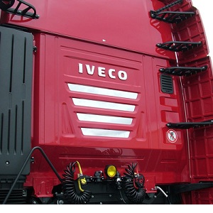 RVS applicatie voor achterkant iveco stralis cube