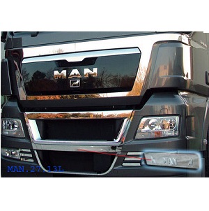 Front + door apllication MAN TGX for original chrome parts + logos