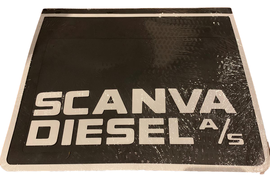 Mudflap Set "Scanva Diesel" for Trailer with Embossed Print | 40x35cm