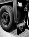 Mudflap Set with Scania Vabis Logo | 40x35cm