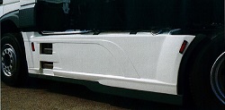 Sideskirts voor DAF  XF105 EURO 6 | WB 3800MM (Tank 995L + 500L)