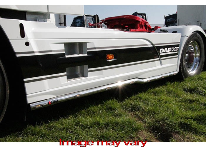 SideBars Aluminium mit 5 gelben LEDs - DAF XF106, Facelift, Radstand 3800mm