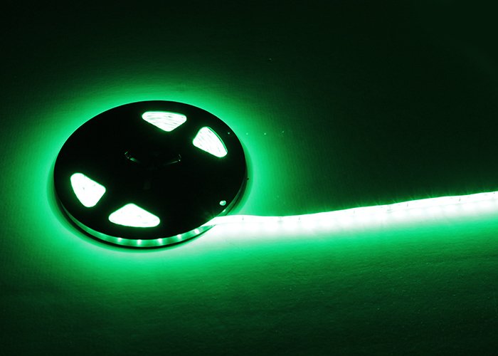 LEDstrip GROEN 4,8W 60LED p/m, 5m 24V (deelbaar) 