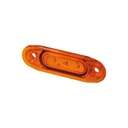 SLD markeerverlichting 3-LED 12/24V - Oranje met oranje glas