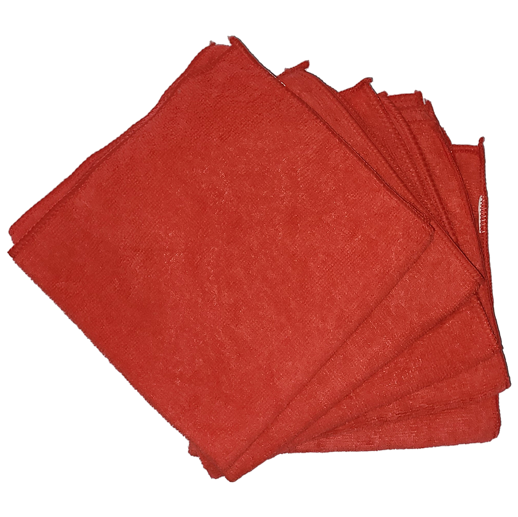 Set (5 Stuks) Microvezeldoeken - Rood