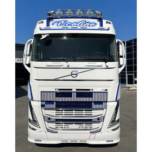 Bumper Spoiler Volvo FH4/5 - 12cm deeper - 5 Lightholes