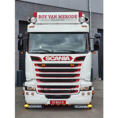 Zonneklep Scania Streamline - T 2A - HgL - Gegroefd - 2 L - SC-SH-2A-ML