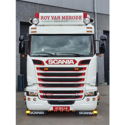 Zonneklep Scania Streamline - T 3A - HgL - Gegroefd - 4 L - SC-SH-3A-ML