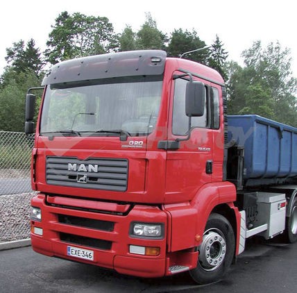 MAN TGS / TG-A M/L TG-L L 04/2004- Narrow cabin standard roof. Sunvisor "Without mounting kit / Lose Plexi"