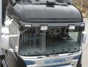 XL-Sunvisor Scania 4+R-series Normal/Highline with cutouts for 2 position lights + 2 Auxiliary Lights