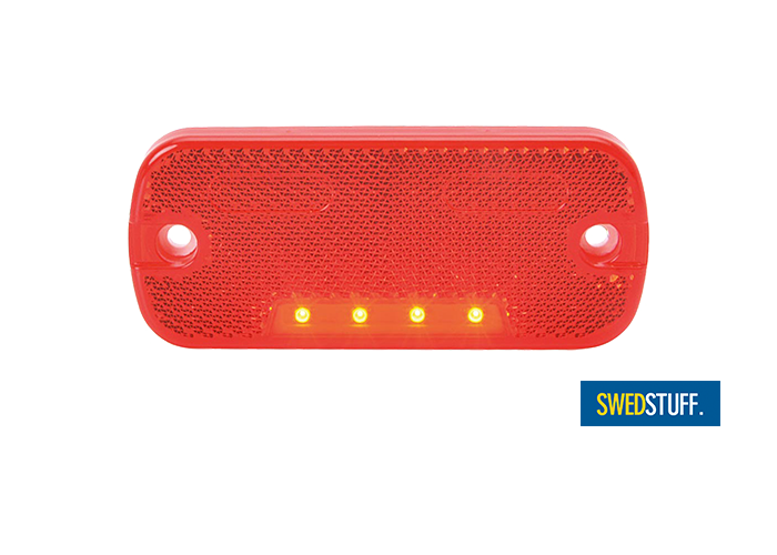 SWEDSTUFF LED ROOD ZIJMARKERINGS / POSITIELICHT