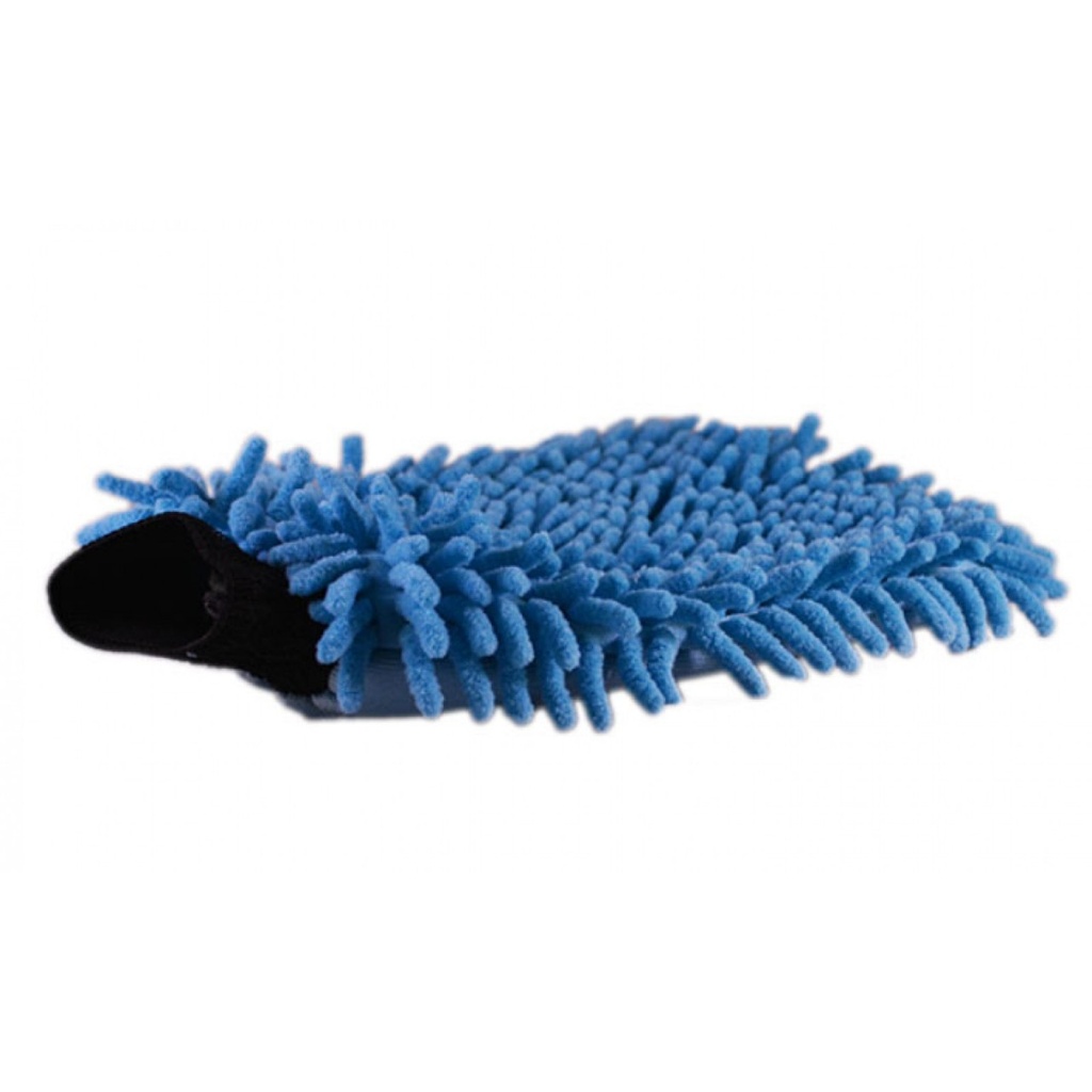 Washandschoen Pino half om half (blauw)