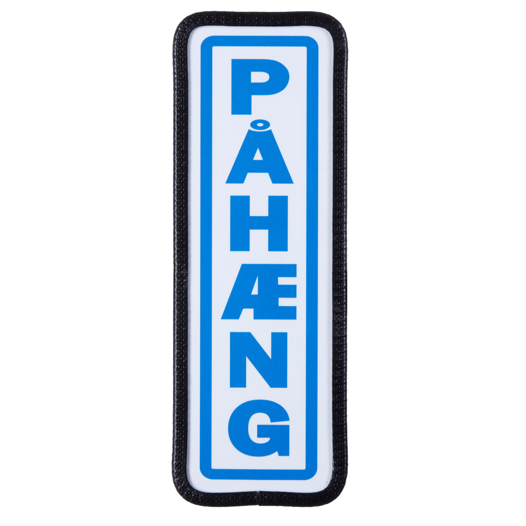 Pahaeng-Schild mit Bestätigung - Blau