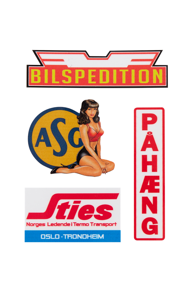 stickerset no.6 -  Bilspedition, ASG, Pahaeng, Sties