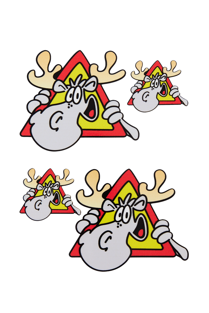 Aufkleberset - Happy Moose Set mit 4 Aufklebern