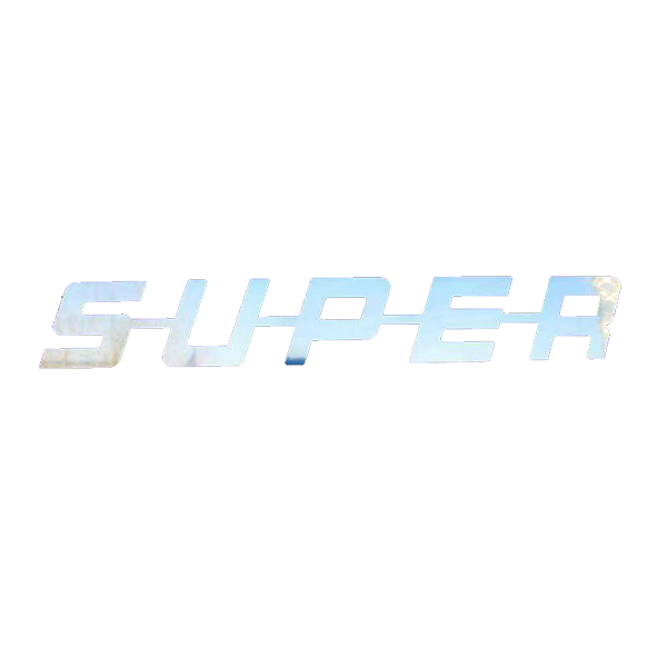 RVS  SUPER SIGN - 435X65MM