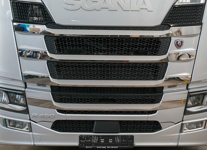 RVS GRILL-APPLICATIE  4-DELIGE SET Scania R&S NEXTGEN