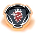 Scania grille LED logo - oranje