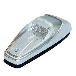 AMERIKAANS TOPLICHT LED  12-24V - WIT/CHROME