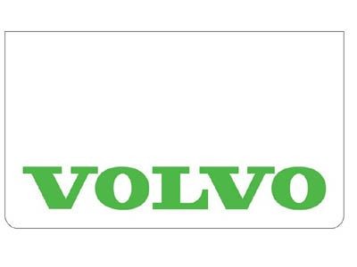 Mudflap for Volvo | White with Green Print | 60x35cm