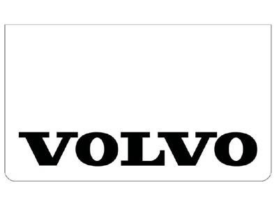 Mudflap for Volvo | White with Black Print | 60x35cm