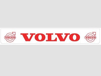 Mudflap Rear Bumper for Volvo | White with Red print | 238x35cm