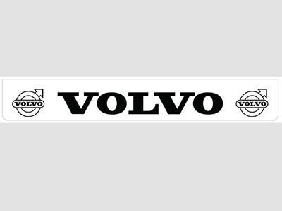 mudflap white rear bumper volvo with Black print