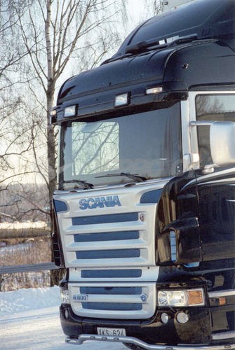 Sunvisor Scania 4 / R Highline with 2 Position Lights +2 Auxiliary Lamps